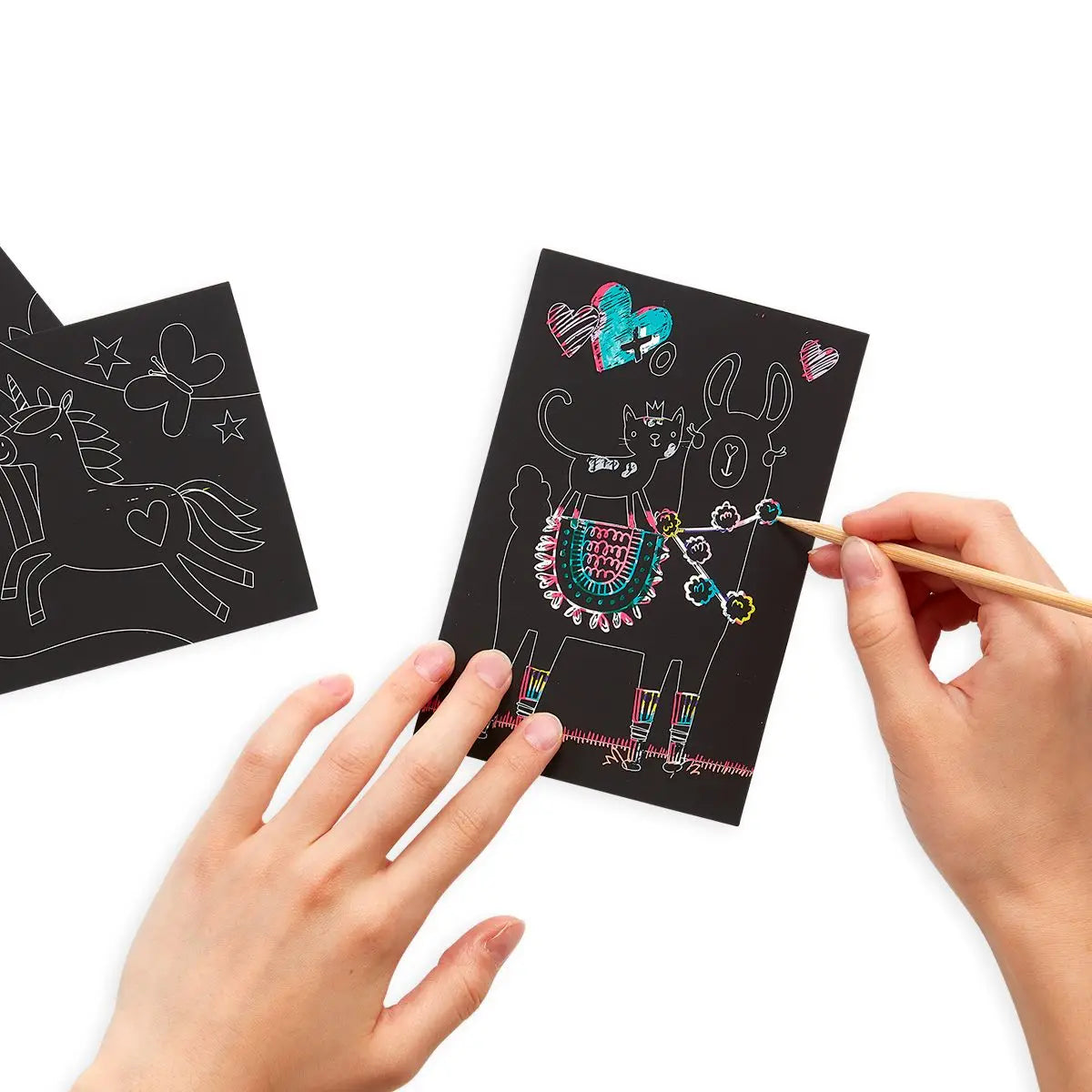 Funtastic Friends Mini Scratch & Scribble Art Kit  - Doodlebug's Children's Boutique