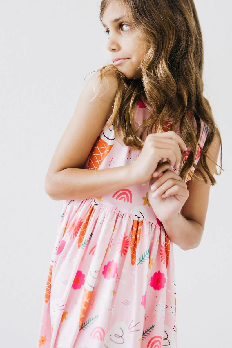Ice Cream and Shout Tank Twirl Dress  - Doodlebug's Children's Boutique