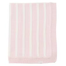 Pink Stripe Blanket  - Doodlebug's Children's Boutique