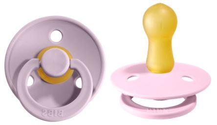 BIBS Pacifier Two Pack in Dusky Lilac and Baby Pink  - Doodlebug's Children's Boutique