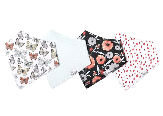 Dot 4 Pack Bandana Bibs  - Doodlebug's Children's Boutique