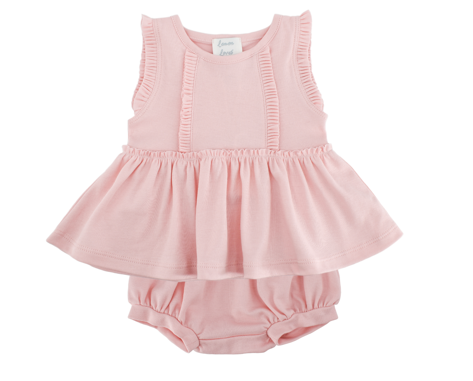 Daisy Dress Set in Rose Shadow  - Doodlebug's Children's Boutique