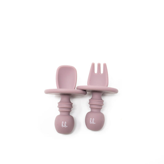 Silitensils Silicone Utensils in Mauve  - Doodlebug's Children's Boutique