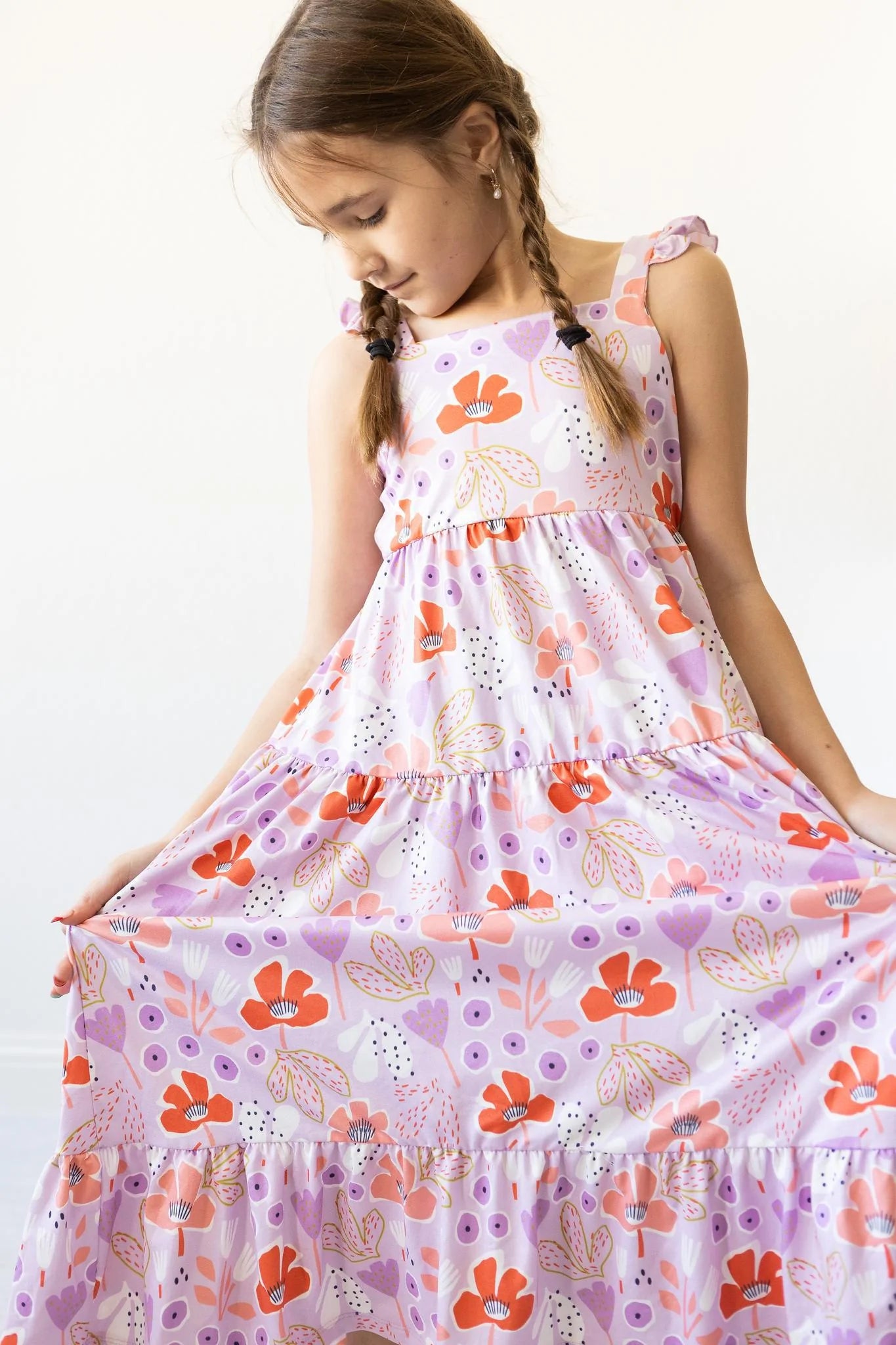 Do Your Thing Spring Ruffle Maxi Dress  - Doodlebug's Children's Boutique