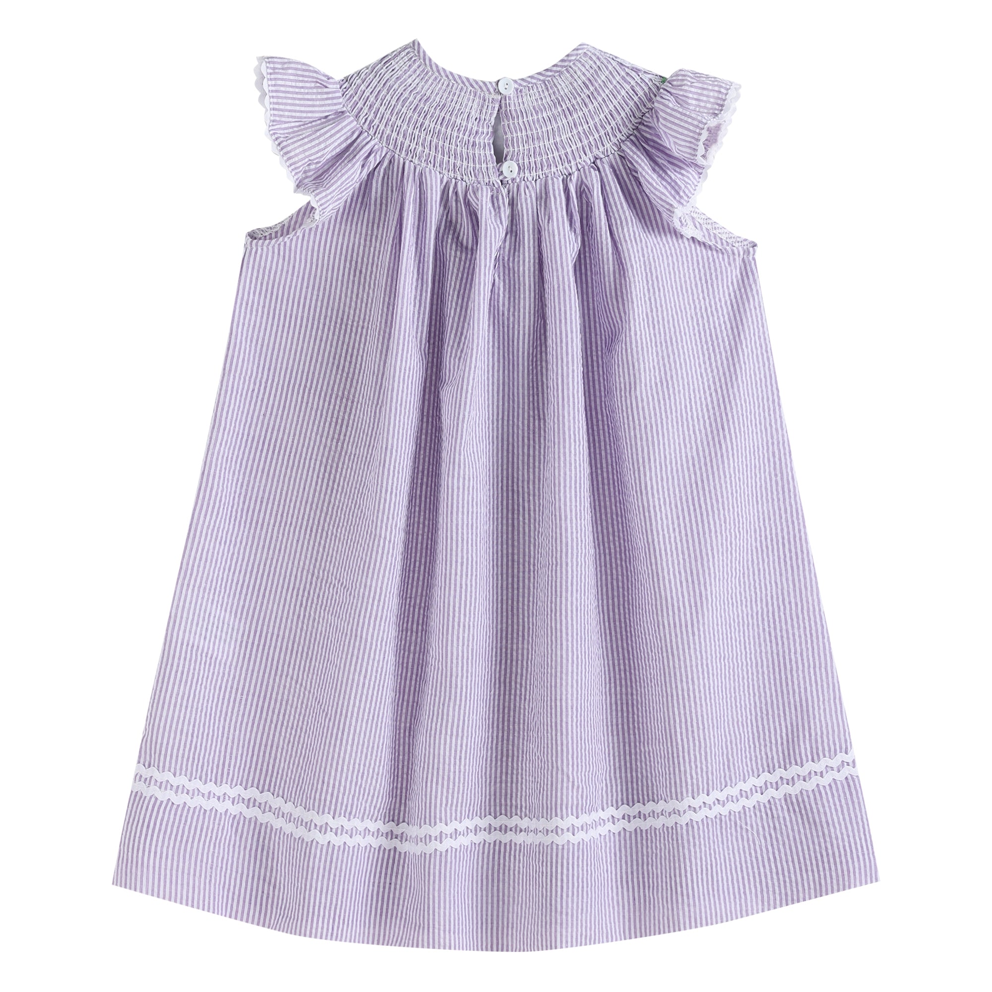Purple smocked easter dress store