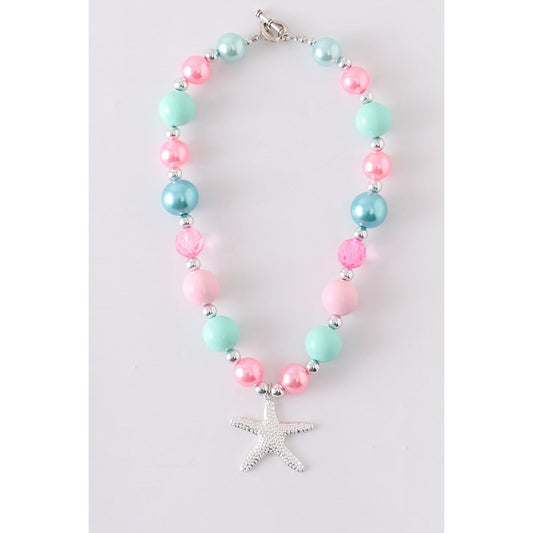 Starfish Chunky Necklace  - Doodlebug's Children's Boutique