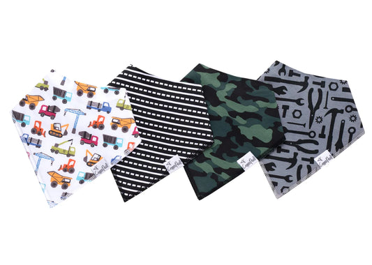 Diesel 4 Pack Bandana Bibs  - Doodlebug's Children's Boutique