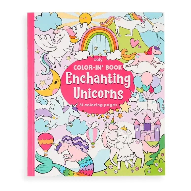 Enchanting Unicorns Color-In Book  - Doodlebug's Children's Boutique