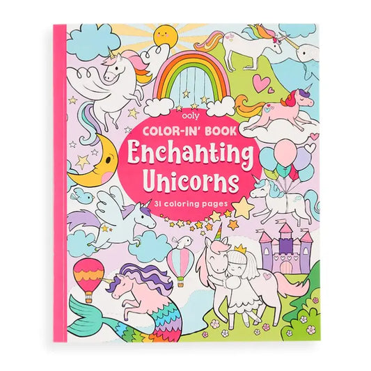 Enchanting Unicorns Color-In Book  - Doodlebug's Children's Boutique