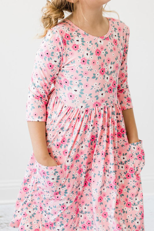 Azalea Pocket Twirl Dress  - Doodlebug's Children's Boutique