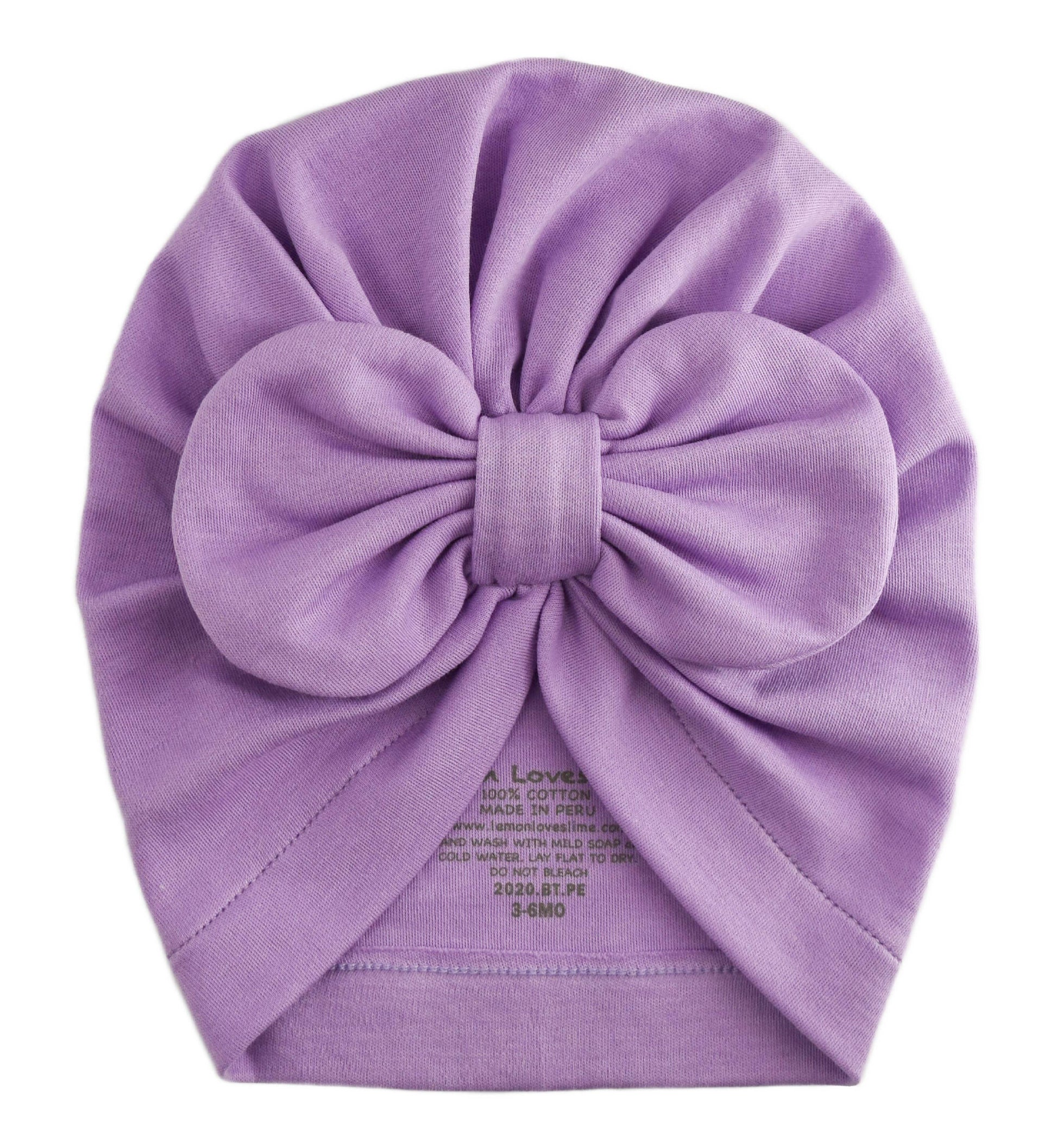 Bow Hat in Sheer Lilac  - Doodlebug's Children's Boutique