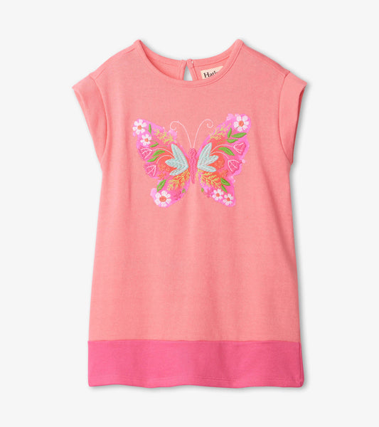 Floral Butterfly Sleeveless Dress  - Doodlebug's Children's Boutique
