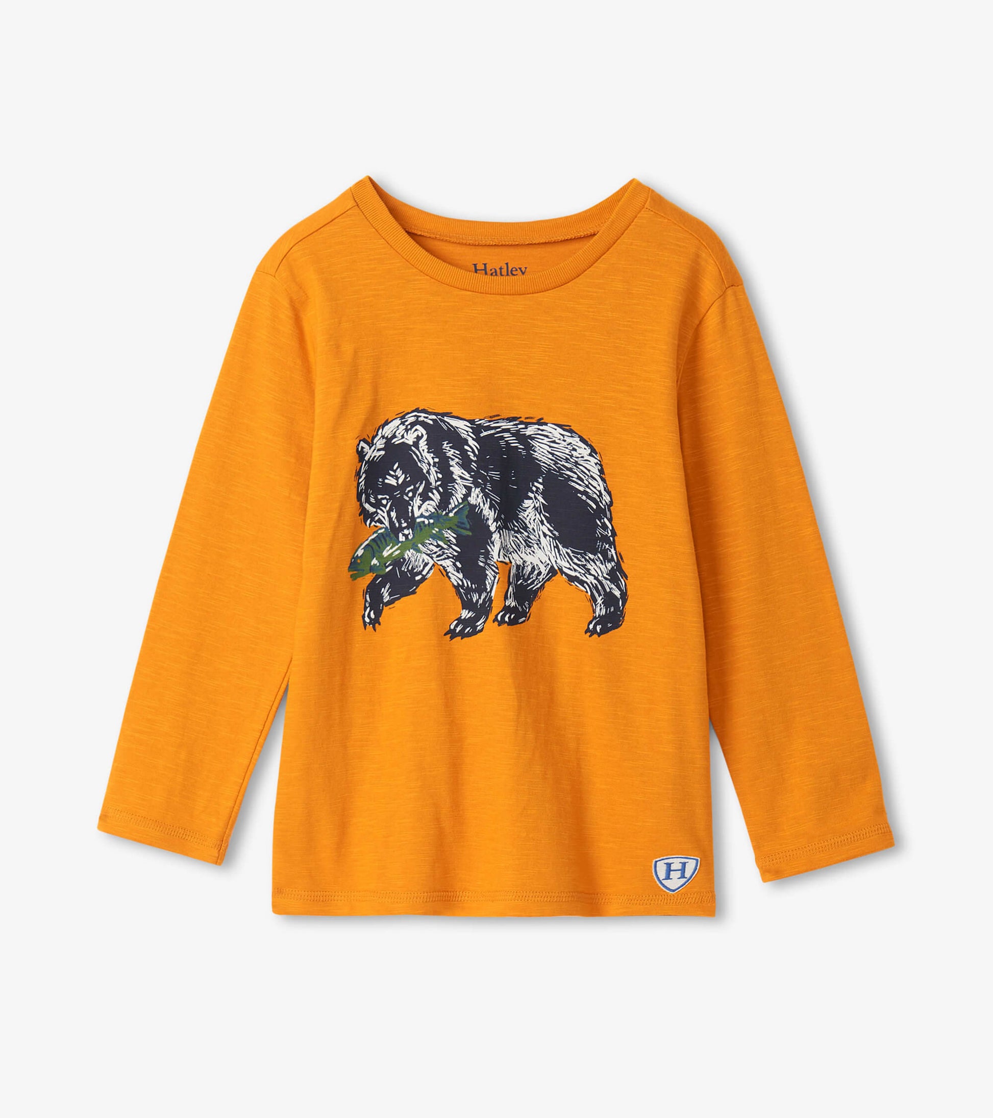 Grizzly Bear Long Sleeve Tee  - Doodlebug's Children's Boutique
