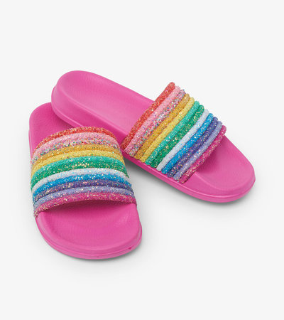 Over the Rainbow Slide On Sandals  - Doodlebug's Children's Boutique