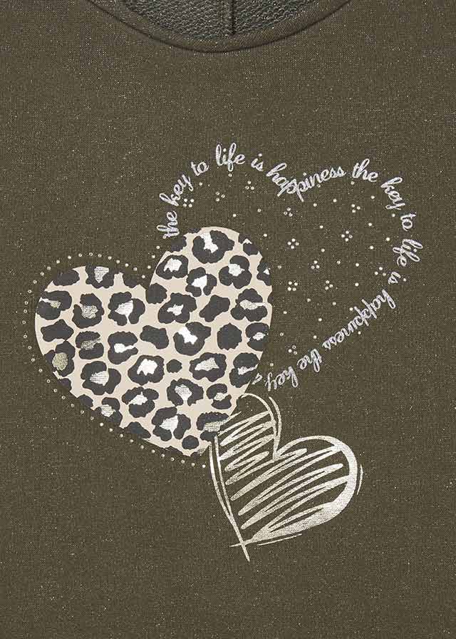 Moss Leopard Heart Set  - Doodlebug's Children's Boutique