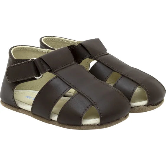 Matthew First Kicks Sandals in Brown  - Doodlebug's Children's Boutique