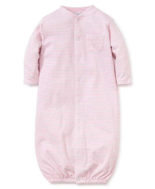 Pink Stripes Convertible Gown Pink / Preemie - Doodlebug's Children's Boutique