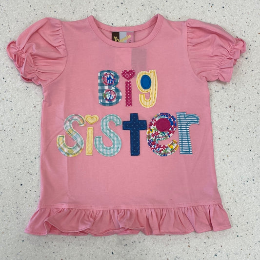 Big Sister Applique Shirt  - Doodlebug's Children's Boutique