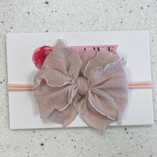 Dusty Pink Blush Mini Headband  - Doodlebug's Children's Boutique