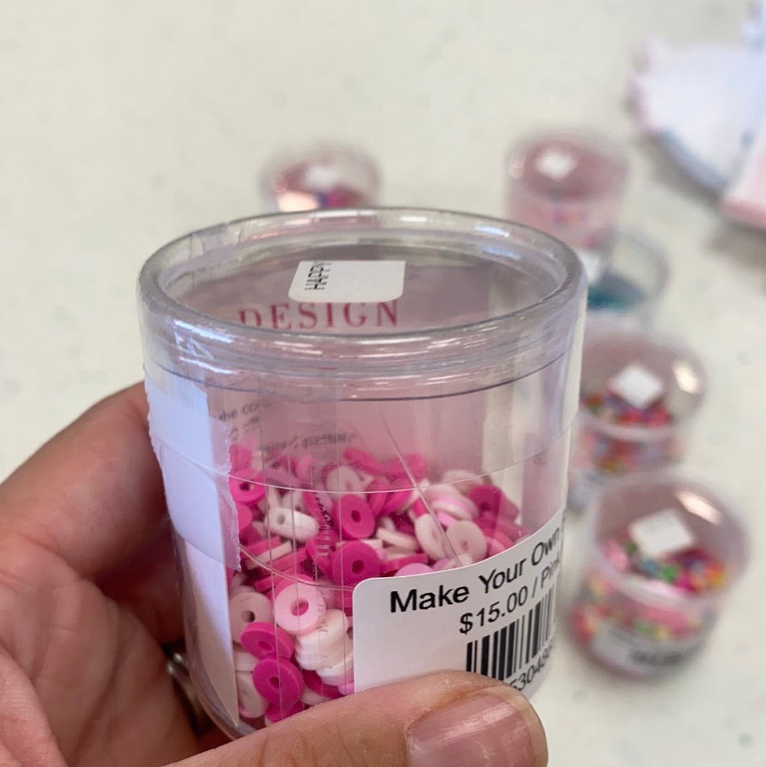 Make Your Own Bracelet Kit Pink Happy - Doodlebug's Children's Boutique