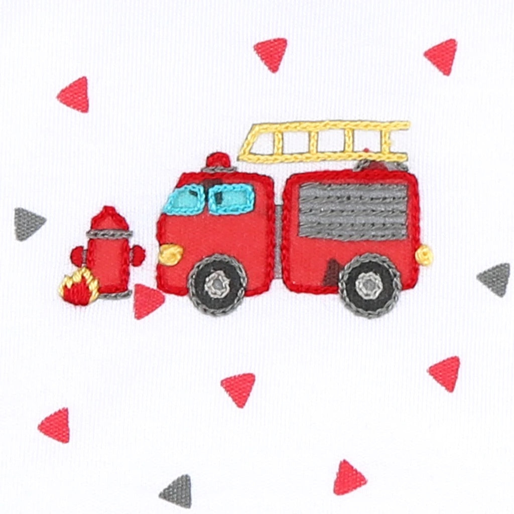 Lil Fire Truck Converter Gown  - Doodlebug's Children's Boutique