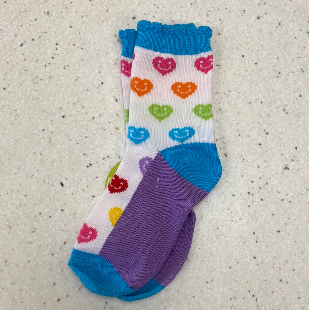 Smile Heart Socks  - Doodlebug's Children's Boutique