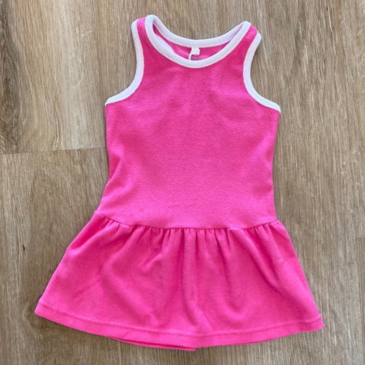 Hot Pink Terry Tennis Dress  - Doodlebug's Children's Boutique