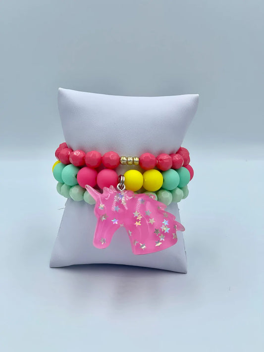 Unicorn Dreams Stack Bracelets  - Doodlebug's Children's Boutique