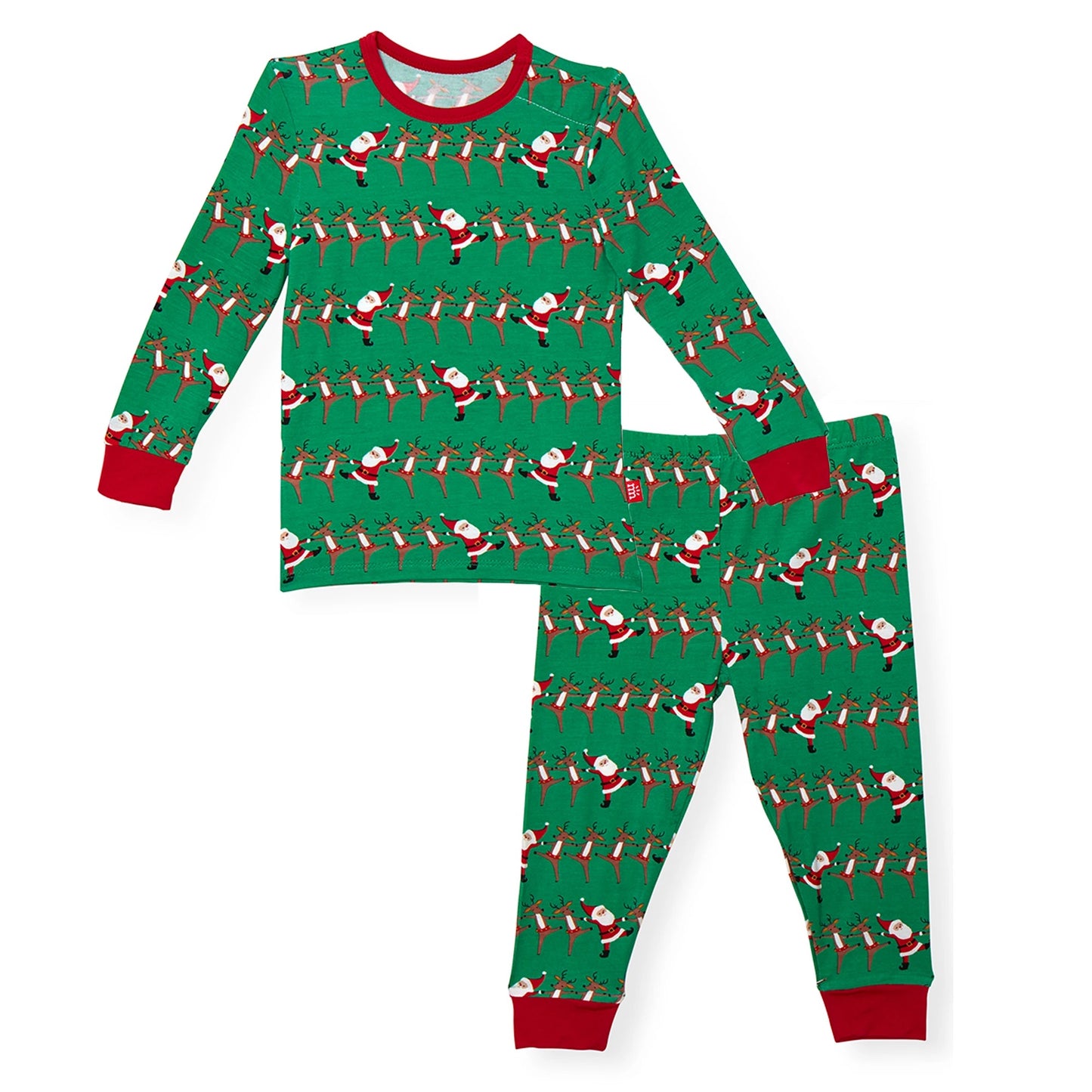 Holly Folly Jolly Magnetic 2 Piece Pajama Set  - Doodlebug's Children's Boutique