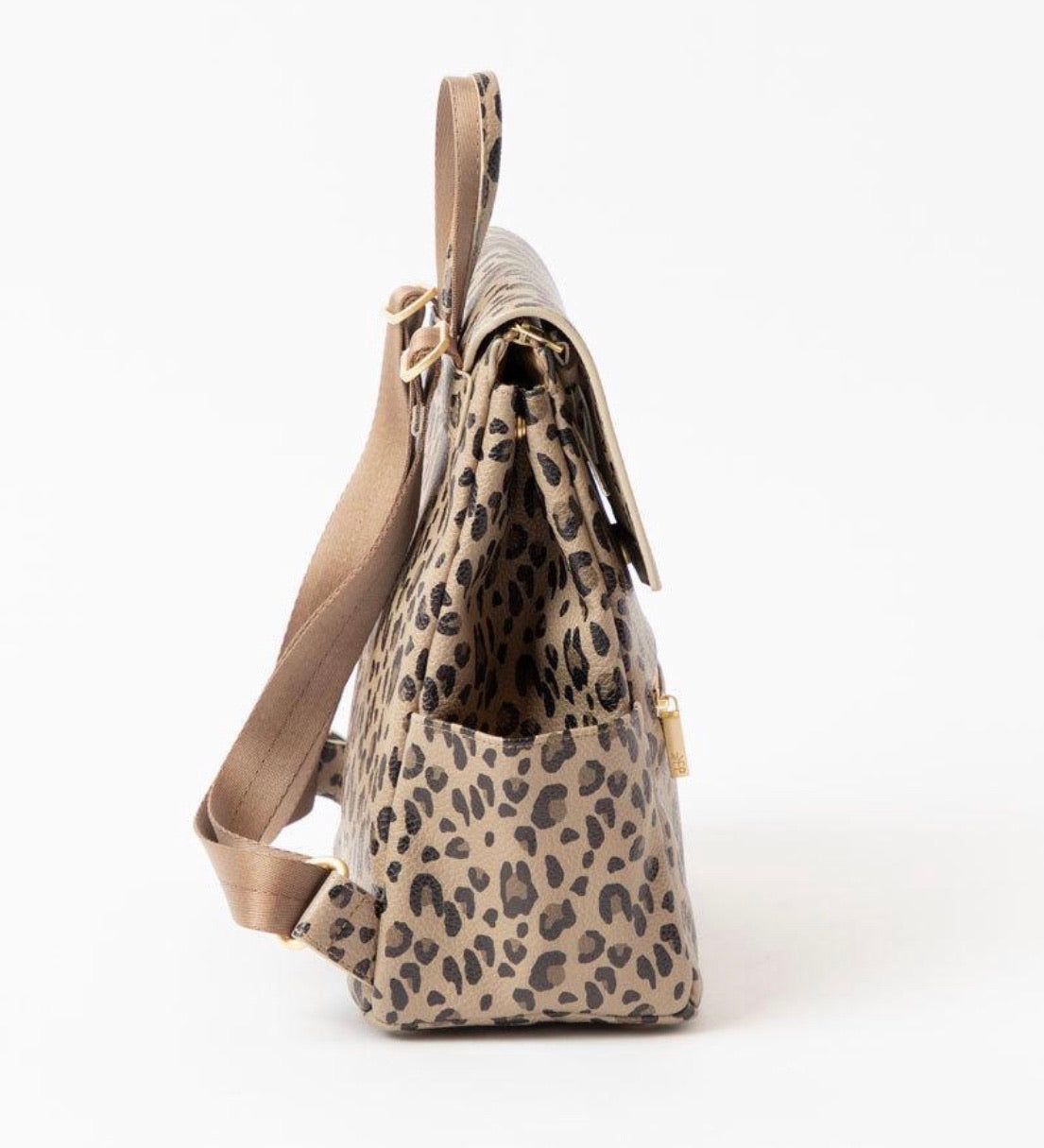 Leopard Mini Classic Diaper Bag II  - Doodlebug's Children's Boutique