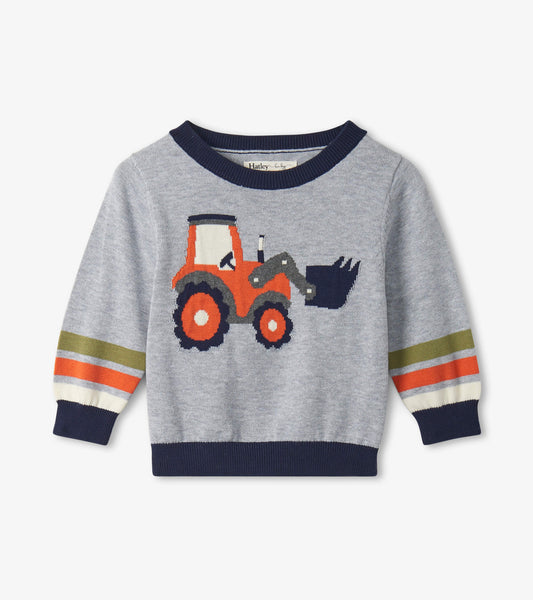 Tractor Baby Sweater  - Doodlebug's Children's Boutique