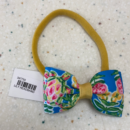 Blue Floral Headband  - Doodlebug's Children's Boutique