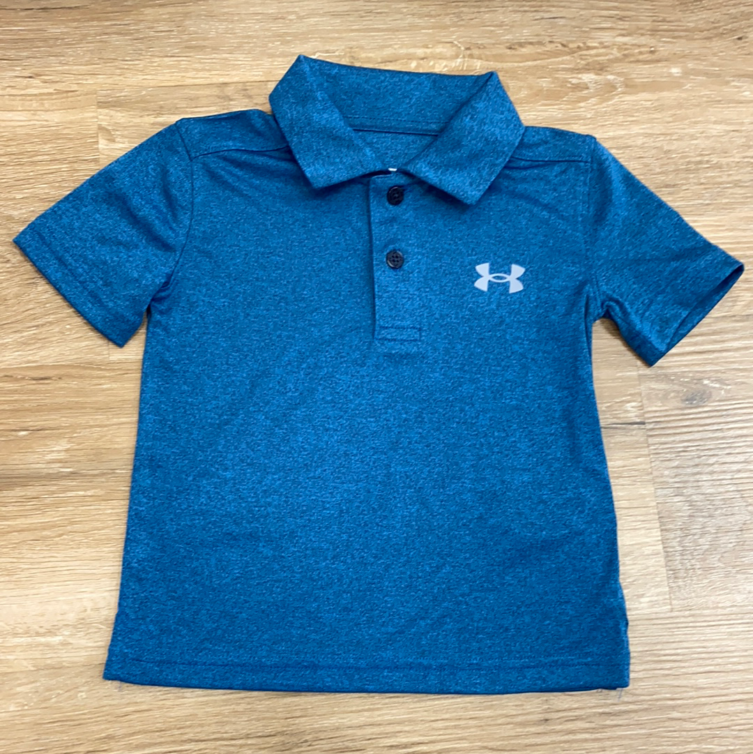 Performance Polo in Academy Blue  - Doodlebug's Children's Boutique