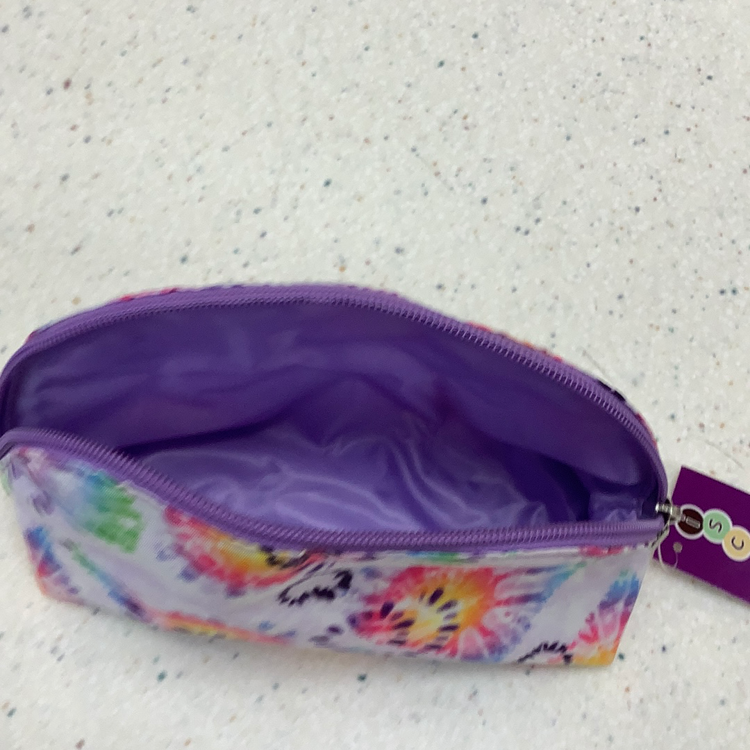 Heart Tie Dye Oval Cosmetic Bag  - Doodlebug's Children's Boutique