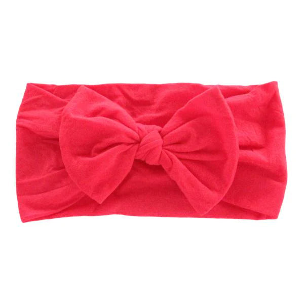 Ladybug Red Nylon Bow Headwrap  - Doodlebug's Children's Boutique
