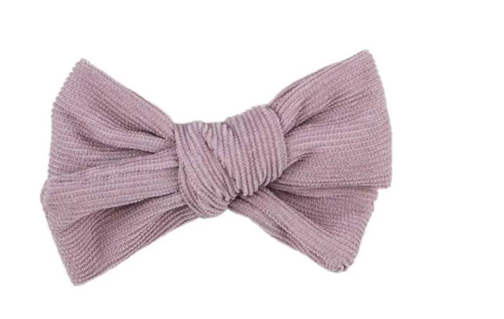 Thistle Cord Bow on Clip  - Doodlebug's Children's Boutique