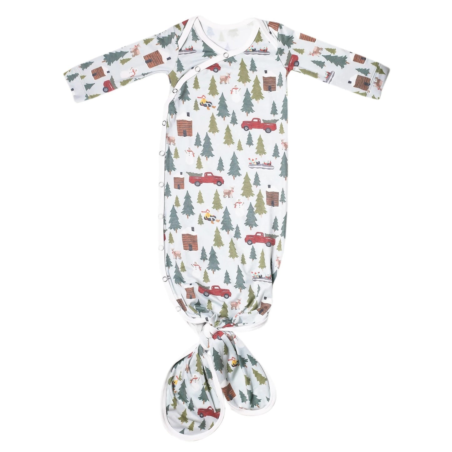 Kringle Knotted Gown  - Doodlebug's Children's Boutique