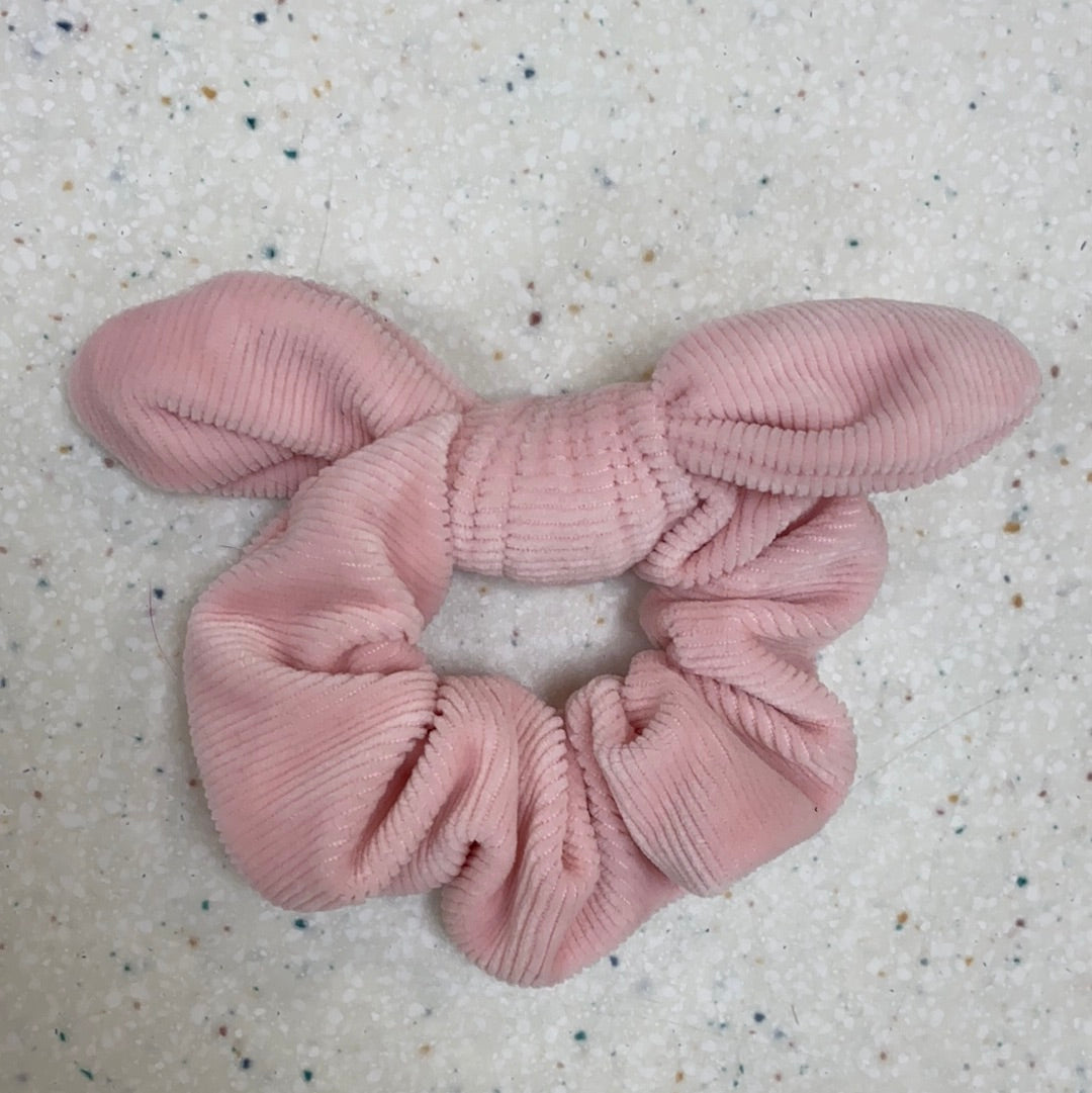 Pink Velvet Scrunchie  - Doodlebug's Children's Boutique