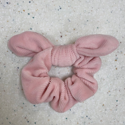 Pink Velvet Scrunchie  - Doodlebug's Children's Boutique