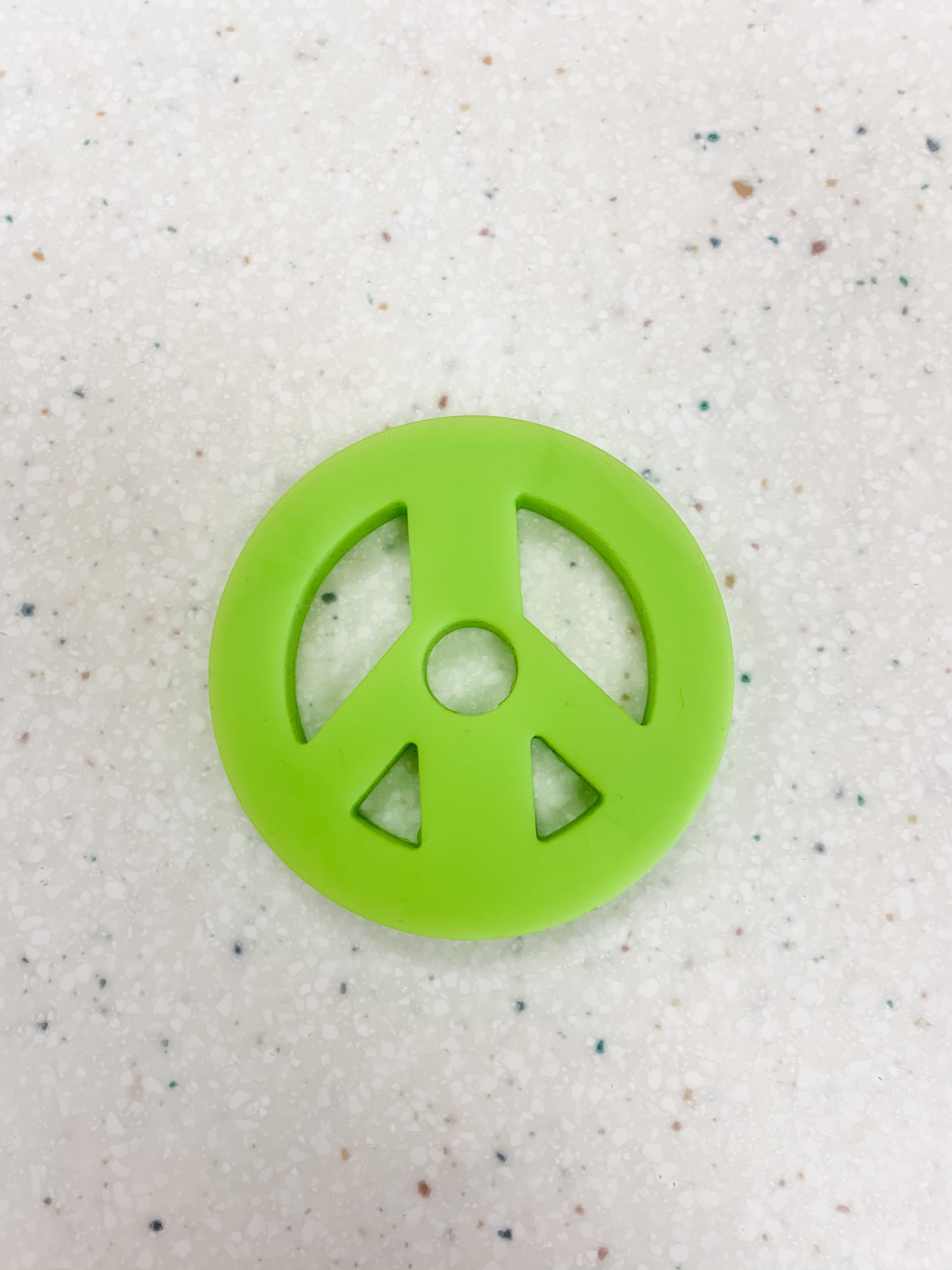 Stack and Play Teether Peace Sign  - Doodlebug's Children's Boutique