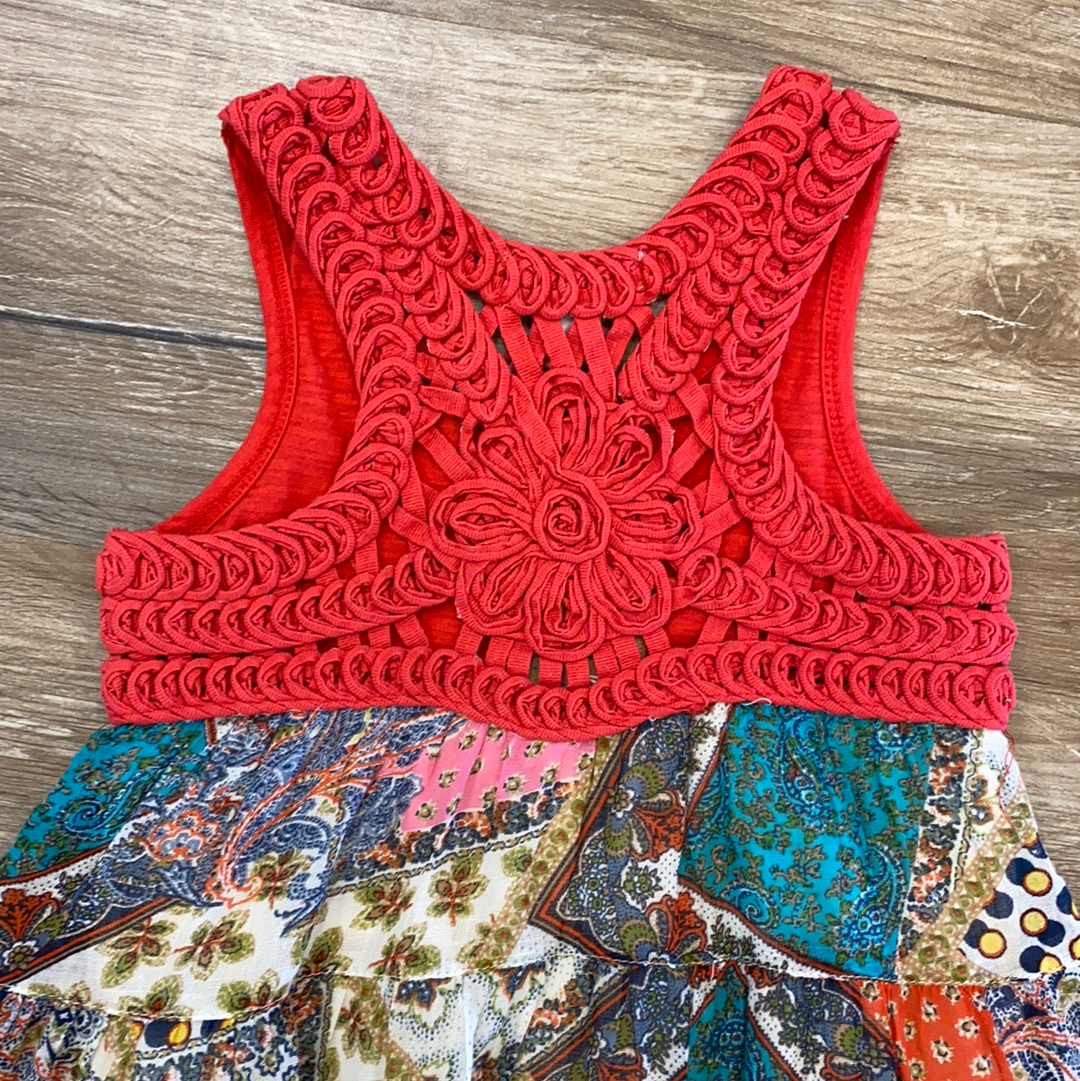 Crochet Back Festival Dress  - Doodlebug's Children's Boutique