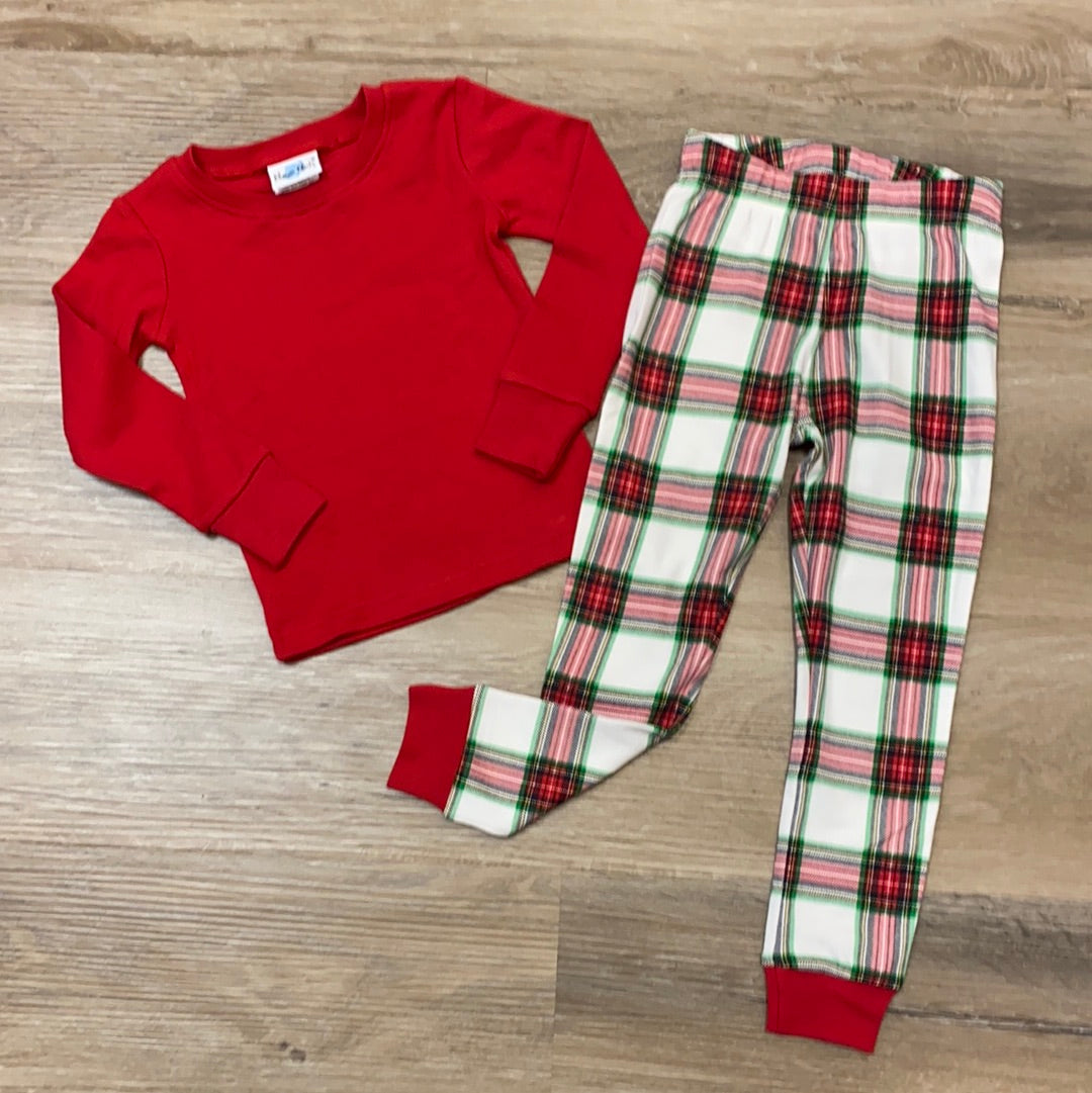 Christmas Plaid Pajama Set  - Doodlebug's Children's Boutique
