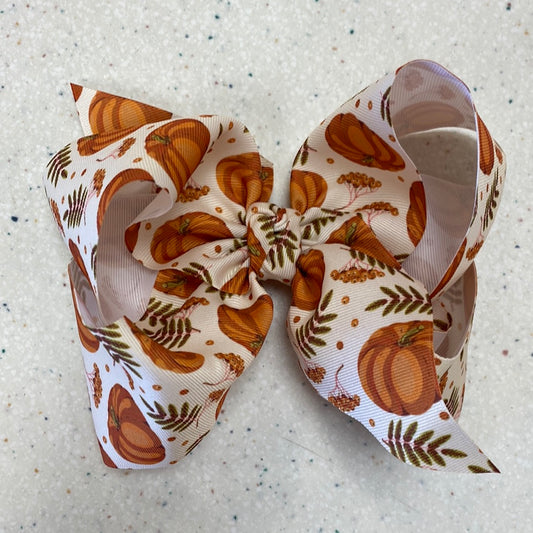 Pumpkin Bow  - Doodlebug's Children's Boutique