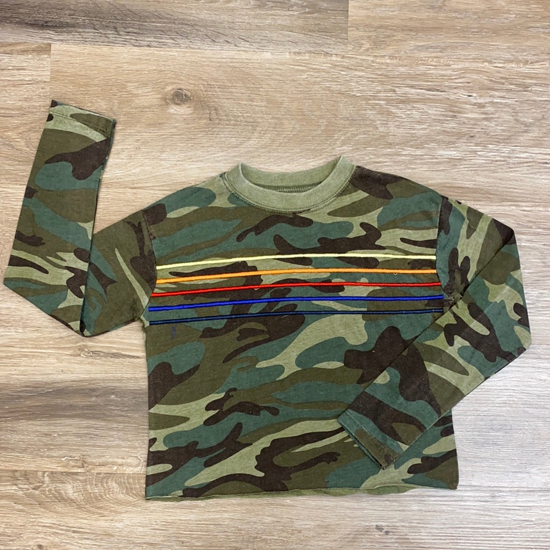 Camo Striped Tee  - Doodlebug's Children's Boutique