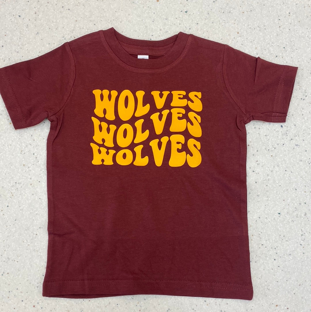 Retro Wolves Tee  - Doodlebug's Children's Boutique