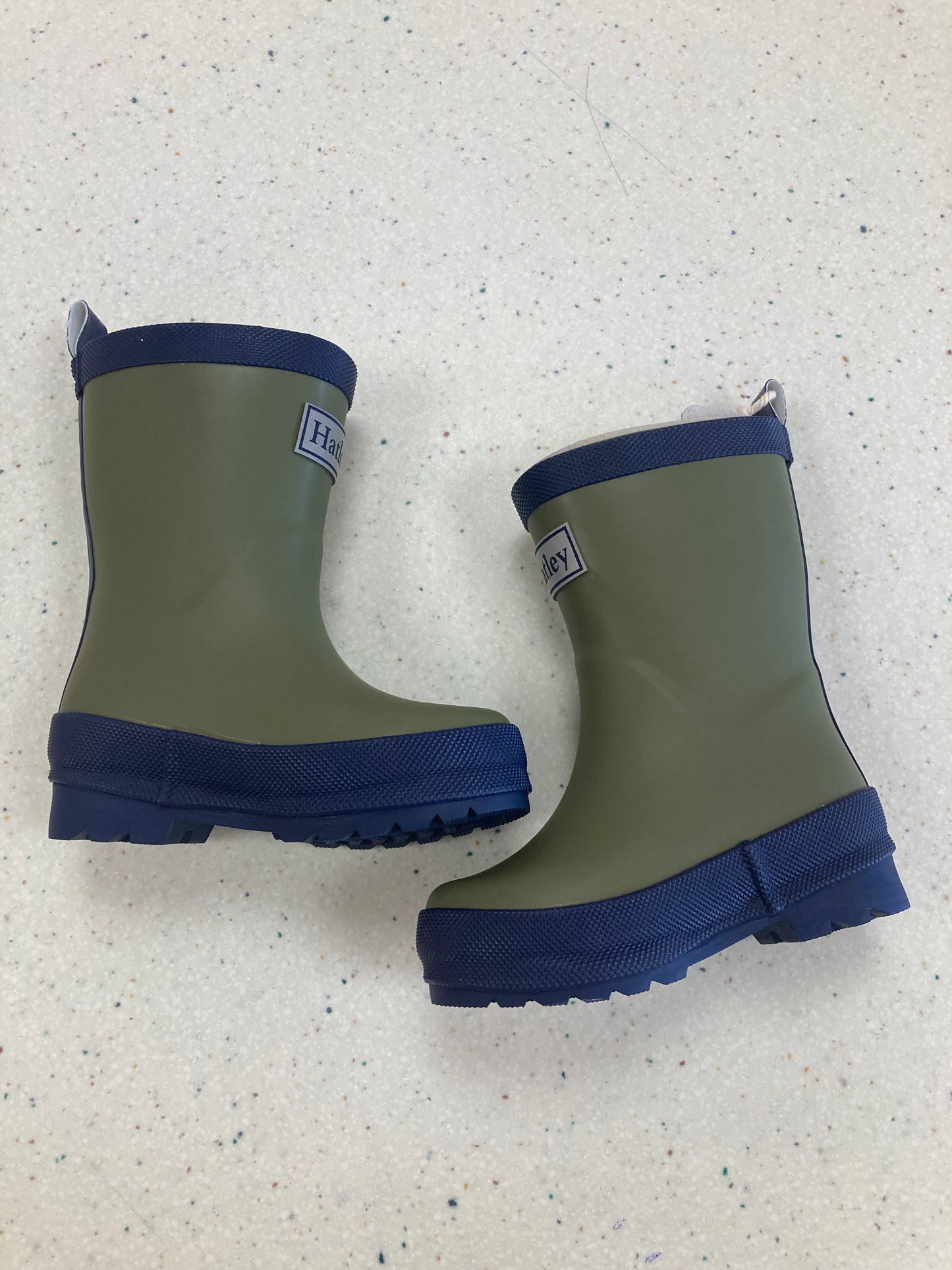 Forest Green Matte Rain Boots  - Doodlebug's Children's Boutique