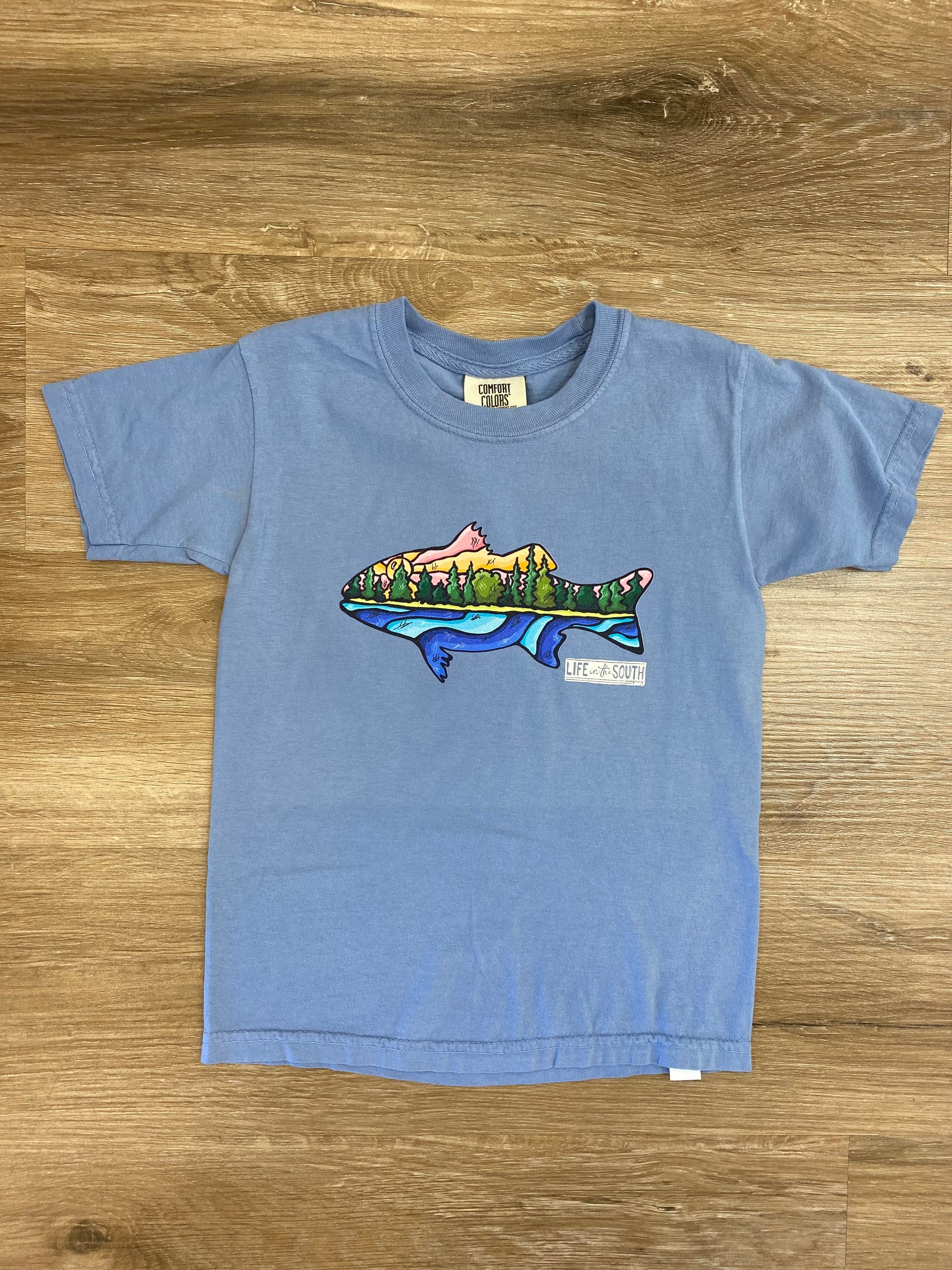 Fish Rays Shirt YXS - Doodlebug's Children's Boutique