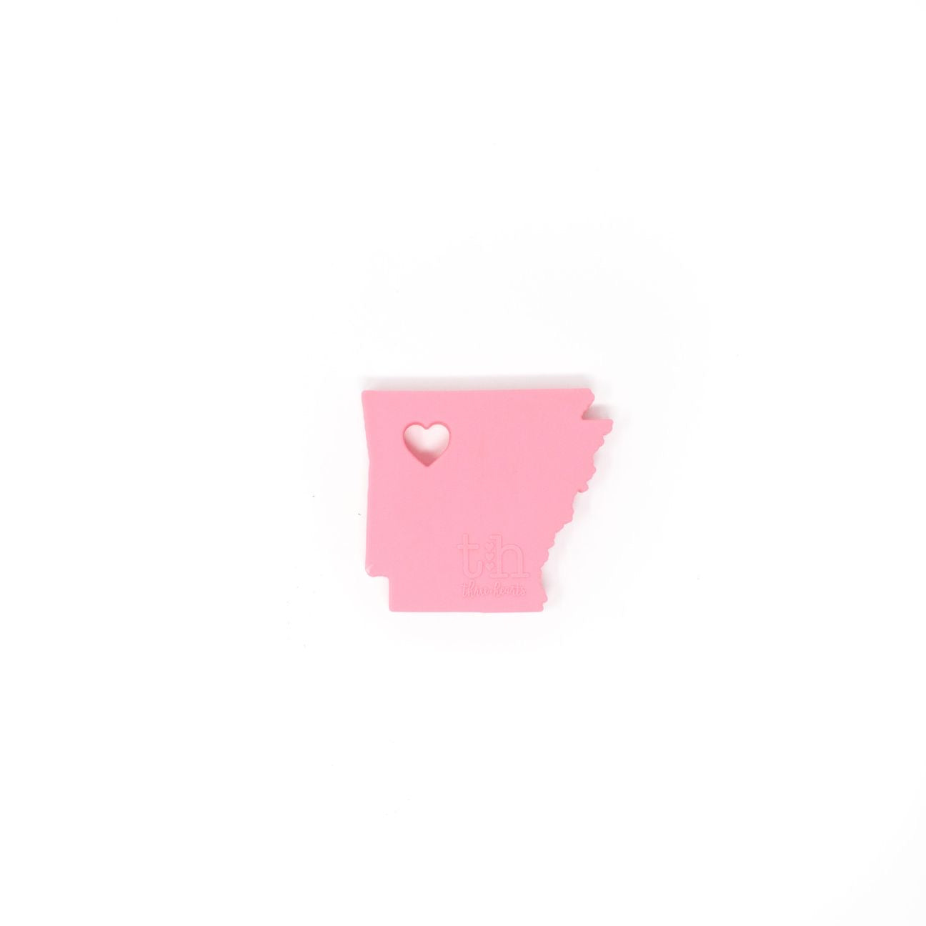 Arkansas Silicone Teether in Pink  - Doodlebug's Children's Boutique