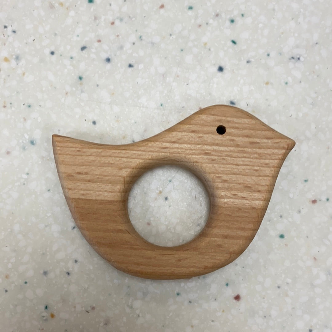 Wooden Teether Bird - Doodlebug's Children's Boutique