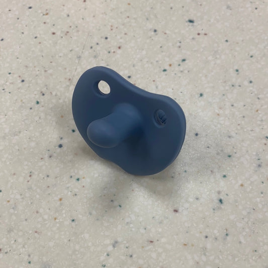 Flat Sili Soother in Slate  - Doodlebug's Children's Boutique
